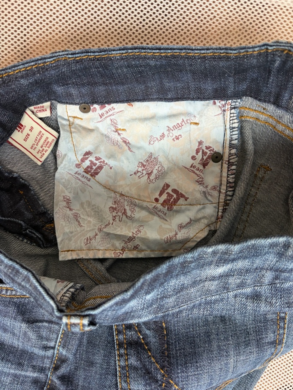 !iT Jeans Los Angeles Vintage Y2K Bermuda Shorts Dark Wash Denim Sz 30 Low Rise - Picture 12 of 16